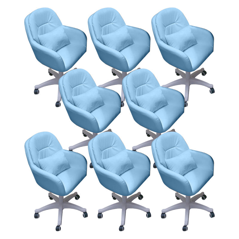 Modern Office Chair No Distressing Armless Ergonomic Chair with Wheels