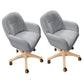 Modern Office Chair No Distressing Armless Ergonomic Chair with Wheels