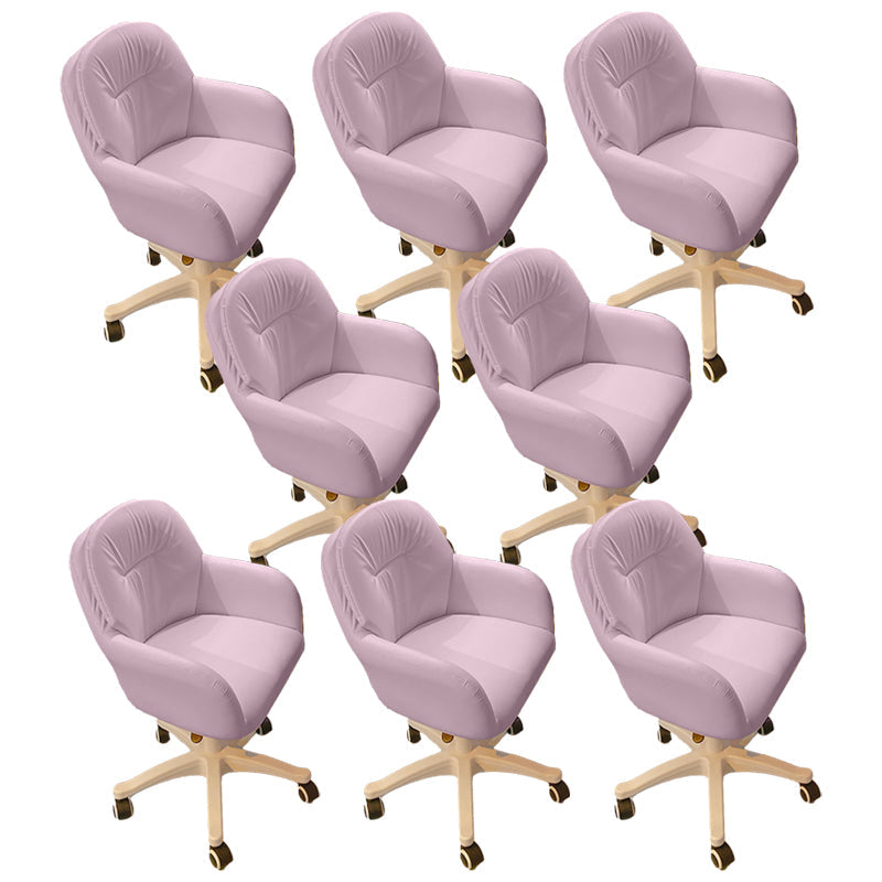 Modern Office Chair No Distressing Armless Ergonomic Chair with Wheels