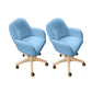 Modern Office Chair No Distressing Armless Ergonomic Chair with Wheels
