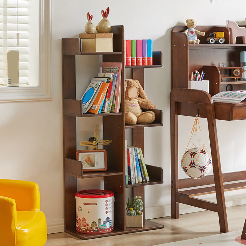 Mitte des Jahrhunderts modernes Holzbuchregal mit Regalen für Heimbüro