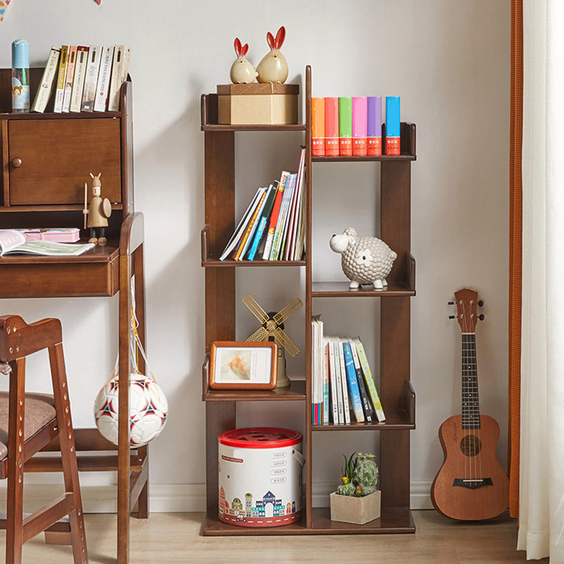 Mitte des Jahrhunderts modernes Holzbuchregal mit Regalen für Heimbüro