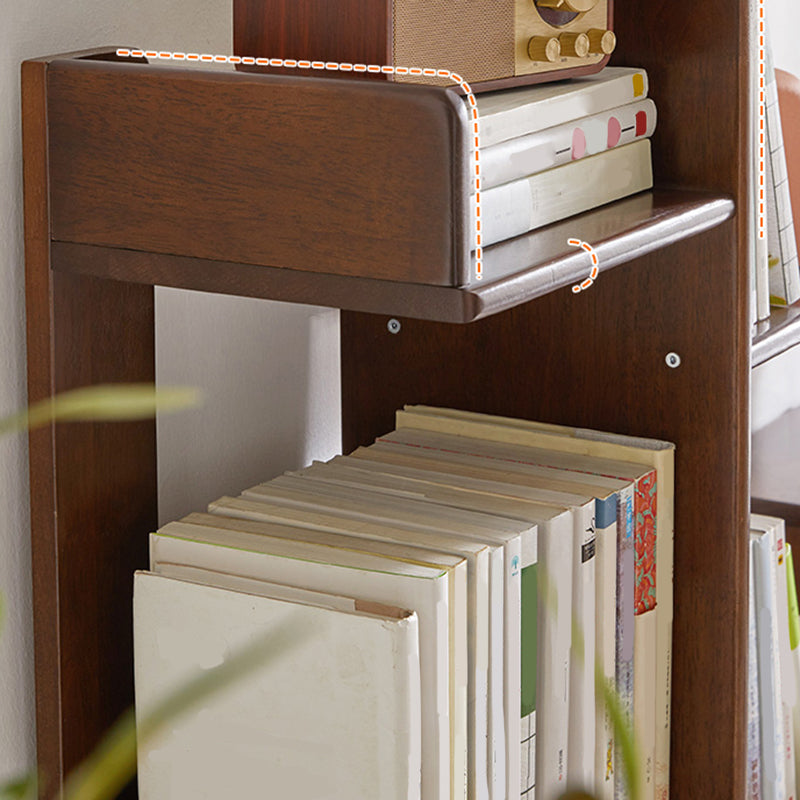 Mitte des Jahrhunderts modernes Holzbuchregal mit Regalen für Heimbüro