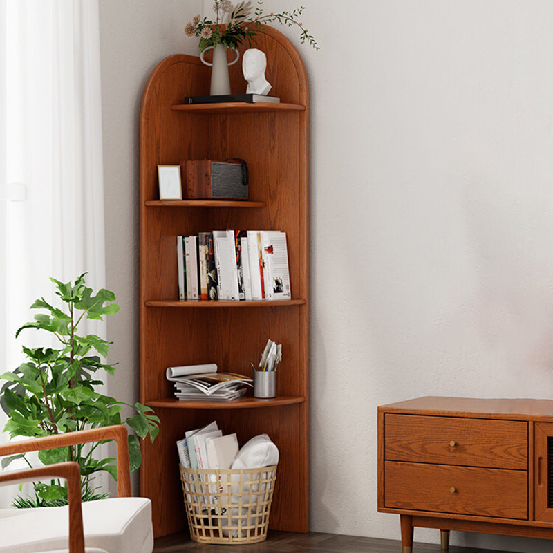 Traditional Closed Back Bookcase Shelves Included for Home Office