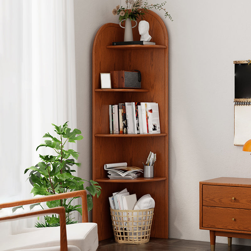 Traditional Closed Back Bookcase Shelves Included for Home Office