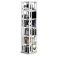 Mid Century Modern Open Storage Bookcase with Shelves for Home Office 16"L x 16"W x 69"H White Clearhalo 'Bookcases' 'furn' 'furn_bookcases' 'Furniture' 'Office Furniture' 7754123