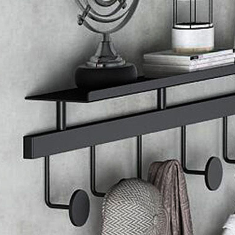 Moderne metalen ingangskit Wall gemonteerde jashanger met haken