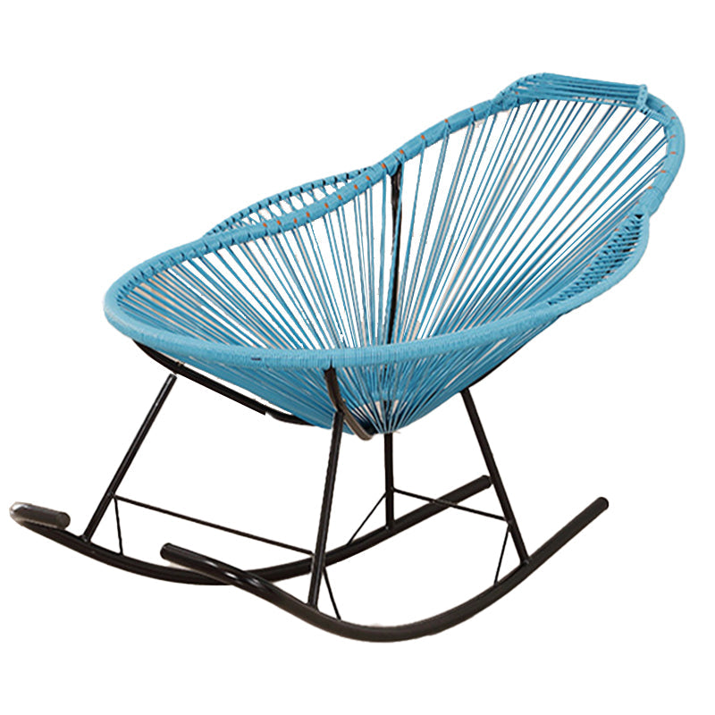 Modern Style Iron Base Chaise Rocking Chair Lounge Leisure Lazy Chair Clearhalo 'Chairs & Seating' 'furn' 'furn_rocking_chairs' 'Furniture' 'Living Room Furniture' 'Rocking Chairs' 'rocking_chairs' 7754296