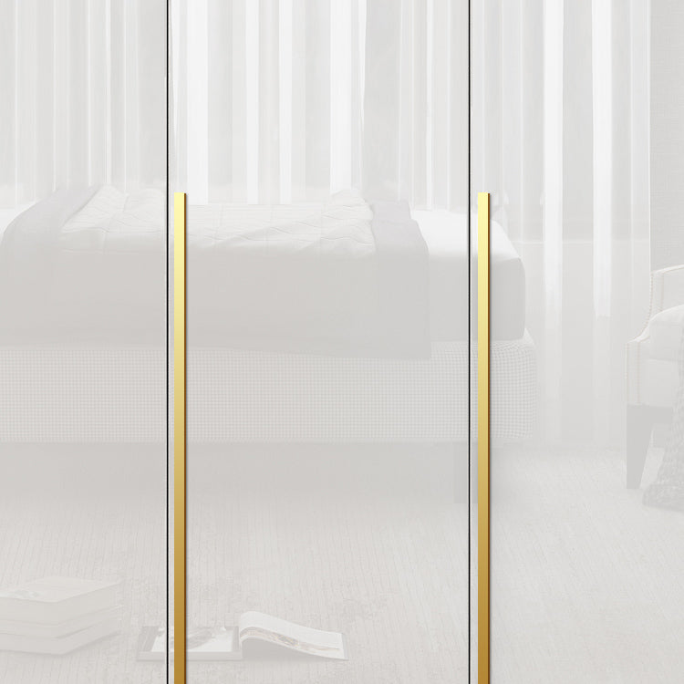 Scharnierende garderobe kast met kledingstaaf moderne opbergkast