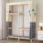 Modern Freestanding Wardrobe Closet Pine Wood Wardrobe Cabinet