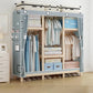 Modern Freestanding Wardrobe Closet Pine Wood Wardrobe Cabinet