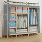 Modern Freestanding Wardrobe Closet Pine Wood Wardrobe Cabinet