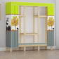 Modern Freestanding Wardrobe Closet Pine Wood Wardrobe Cabinet