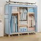 Modern Freestanding Wardrobe Closet Pine Wood Wardrobe Cabinet