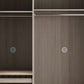 Sliding Contemporary Wardrobe Armoire Wooden Storage Cabinet with Shelves