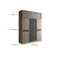 Sliding Contemporary Wardrobe Armoire Wooden Storage Cabinet with Shelves