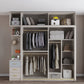 Sliding Wardrobe Closet with Shelves Contemporary Wardrobe Cabinet Clearhalo 'Armoires & Wardrobes' 'armoires_wardrobes' 'Bedroom Furniture' 'furn' 'furn_armoires_wardrobes' 'Furniture' 7754530