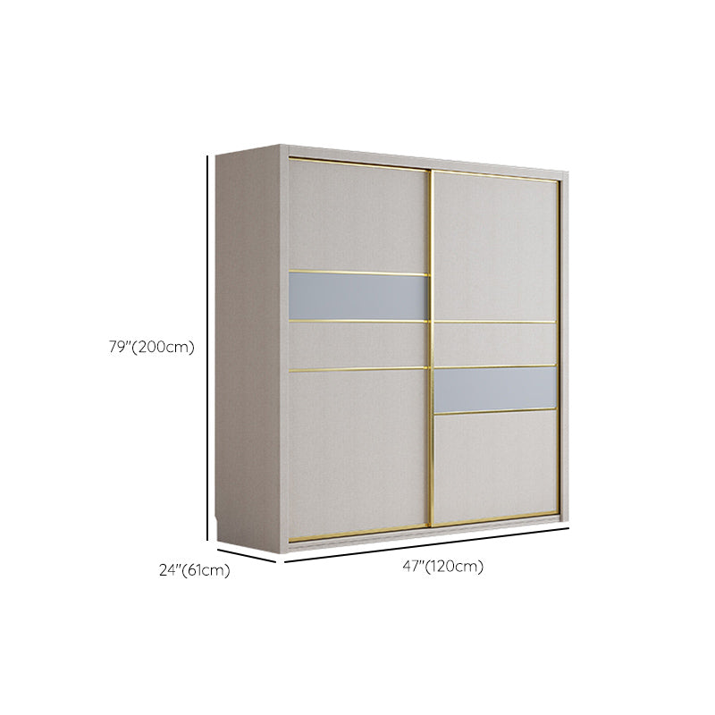 Sliding Wardrobe Closet with Shelves Contemporary Wardrobe Cabinet Clearhalo 'Armoires & Wardrobes' 'armoires_wardrobes' 'Bedroom Furniture' 'furn' 'furn_armoires_wardrobes' 'Furniture' 7754534