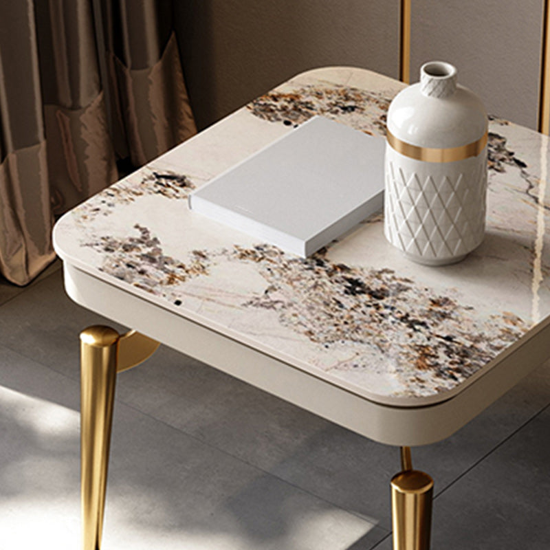 19.7 inch Tall Side Table 4 Legs Base Type Slate Nesting Tables Clearhalo 'Coffee & Accent Tables' 'End & Side Tables' 'end_side_tables' 'furn' 'furn_end_side_tables' 'Furniture' 'Living Room Furniture' 7756769