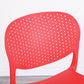 Chaise latéral d'empilement en plastique de style moderne