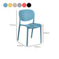 Chaise latéral d'empilement en plastique de style moderne