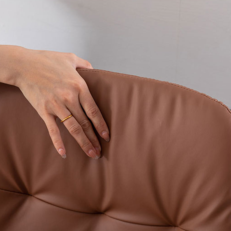 Contemporary Solid Wood Legs Faux Leather Indoor Counter Stools with Cushion Clearhalo 'Bar Furniture' 'Bar Stools' 'bar_stools' 'furn' 'furn_bar_stools' 'Furniture' 'Kitchen & Dining Furniture' 7756979