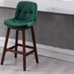 Contemporary Solid Wood Legs Faux Leather Indoor Counter Stools with Cushion Clearhalo 'Bar Furniture' 'Bar Stools' 'bar_stools' 'furn' 'furn_bar_stools' 'Furniture' 'Kitchen & Dining Furniture' 7756986