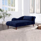 Traditional One Armed Chaise Flared Arms with Legs for Living Room Blue Right-Arm Chaise Clearhalo 'Chairs & Seating' 'Chaise Lounge' 'chaise_lounge' 'furn' 'furn_chaise_lounge' 'Furniture' 'Living Room Furniture' 7761691