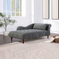 Traditional One Armed Chaise Flared Arms with Legs for Living Room Gray Right-Arm Chaise Clearhalo 'Chairs & Seating' 'Chaise Lounge' 'chaise_lounge' 'furn' 'furn_chaise_lounge' 'Furniture' 'Living Room Furniture' 7761693