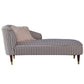 Chaise contemporaine à un bras, bras ronds, pied-de-poule pour le salon