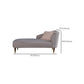 Chaise contemporaine à un bras, bras ronds, pied-de-poule pour le salon