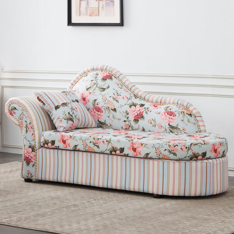 Contemporary One Armed Wooden Chaise Flared Arms for Living Room Clearhalo 'Chairs & Seating' 'Chaise Lounge' 'chaise_lounge' 'furn' 'furn_chaise_lounge' 'Furniture' 'Living Room Furniture' 7761729