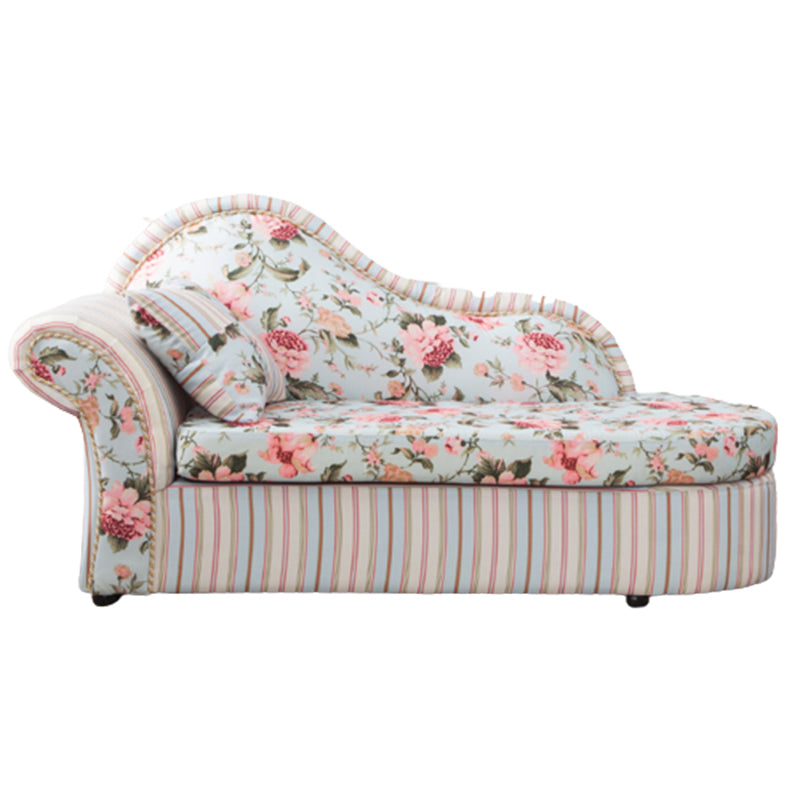 Contemporary One Armed Wooden Chaise Flared Arms for Living Room Clearhalo 'Chairs & Seating' 'Chaise Lounge' 'chaise_lounge' 'furn' 'furn_chaise_lounge' 'Furniture' 'Living Room Furniture' 7761735