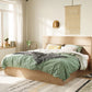 42.12" High Standard Bed with Headboard Mattress Included Wood