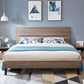 42.12" High Standard Bed with Headboard Mattress Included Wood