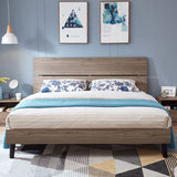 42.12" High Standard Bed with Headboard Mattress Included Wood