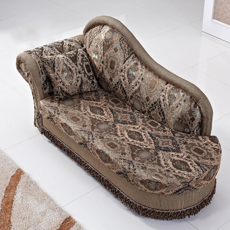 Traditional One Armed Wooden Chaise Flared Arms for Living Room Clearhalo 'Chairs & Seating' 'Chaise Lounge' 'chaise_lounge' 'furn' 'furn_chaise_lounge' 'Furniture' 'Living Room Furniture' 7761757