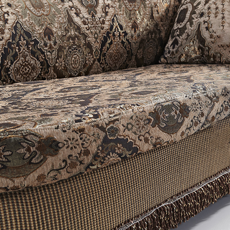 Traditional One Armed Wooden Chaise Flared Arms for Living Room Clearhalo 'Chairs & Seating' 'Chaise Lounge' 'chaise_lounge' 'furn' 'furn_chaise_lounge' 'Furniture' 'Living Room Furniture' 7761762
