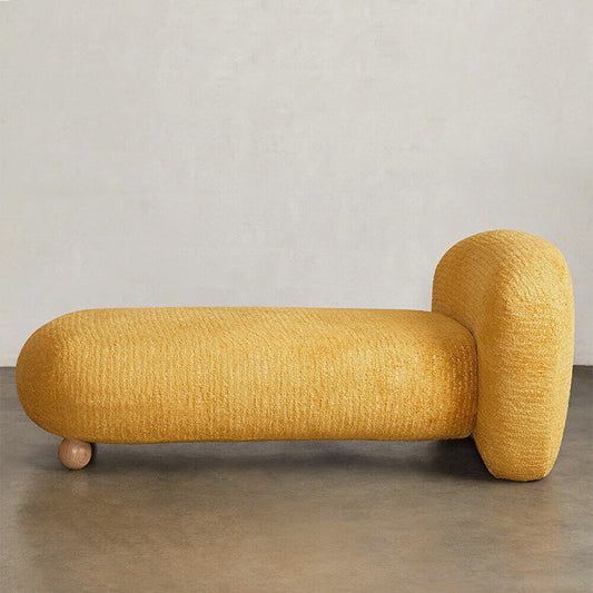 Scandinavian with Arms Wooden Chaise Square Arms for Bedroom Living Room Clearhalo 'Chairs & Seating' 'Chaise Lounge' 'chaise_lounge' 'furn' 'furn_chaise_lounge' 'Furniture' 'Living Room Furniture' 7761807