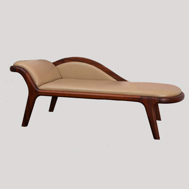 Traditional Wooden One Arm Chaise Flared Arms for Bedroom Living Room Clearhalo 'Chairs & Seating' 'Chaise Lounge' 'chaise_lounge' 'furn' 'furn_chaise_lounge' 'Furniture' 'Living Room Furniture' 7761970
