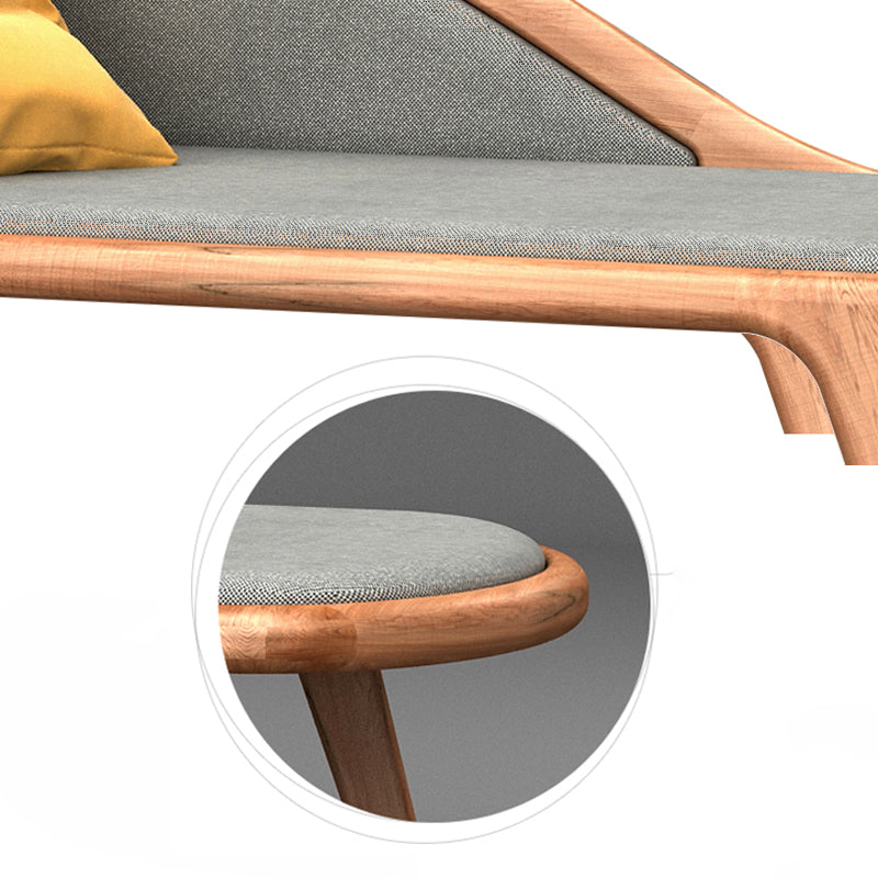 Traditional Wooden One Arm Chaise Flared Arms for Bedroom Living Room Clearhalo 'Chairs & Seating' 'Chaise Lounge' 'chaise_lounge' 'furn' 'furn_chaise_lounge' 'Furniture' 'Living Room Furniture' 7761974