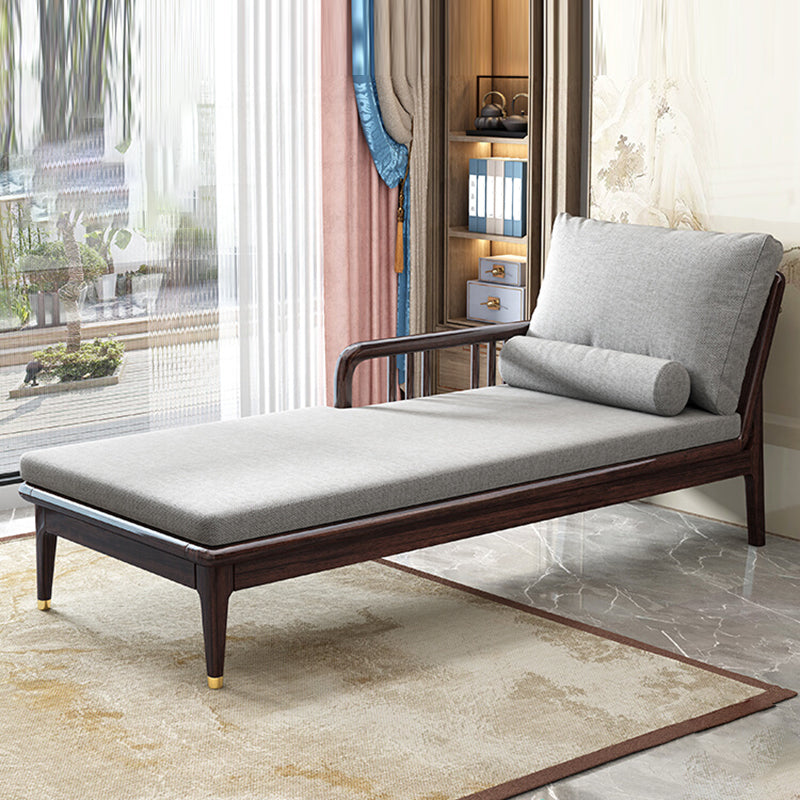 Traditional Wooden with Arms Chaise Round Arms for Bedroom Living Room Clearhalo 'Chairs & Seating' 'Chaise Lounge' 'chaise_lounge' 'furn' 'furn_chaise_lounge' 'Furniture' 'Living Room Furniture' 7761977
