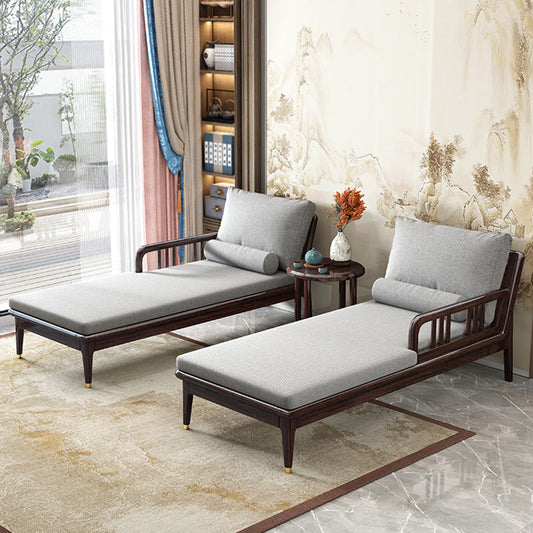 Traditional Wooden with Arms Chaise Round Arms for Bedroom Living Room Clearhalo 'Chairs & Seating' 'Chaise Lounge' 'chaise_lounge' 'furn' 'furn_chaise_lounge' 'Furniture' 'Living Room Furniture' 7761980