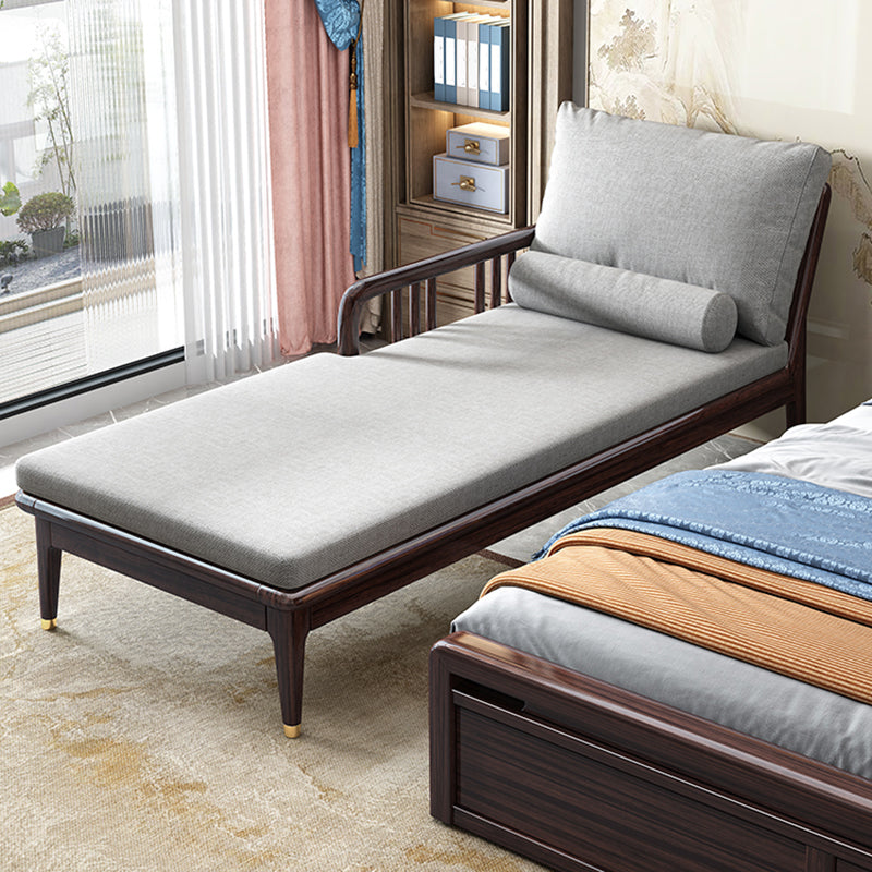 Traditional Wooden with Arms Chaise Round Arms for Bedroom Living Room Clearhalo 'Chairs & Seating' 'Chaise Lounge' 'chaise_lounge' 'furn' 'furn_chaise_lounge' 'Furniture' 'Living Room Furniture' 7761983