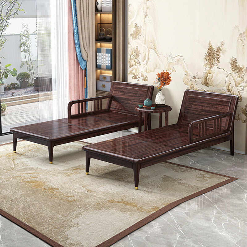Traditional Wooden with Arms Chaise Round Arms for Bedroom Living Room Clearhalo 'Chairs & Seating' 'Chaise Lounge' 'chaise_lounge' 'furn' 'furn_chaise_lounge' 'Furniture' 'Living Room Furniture' 7761985