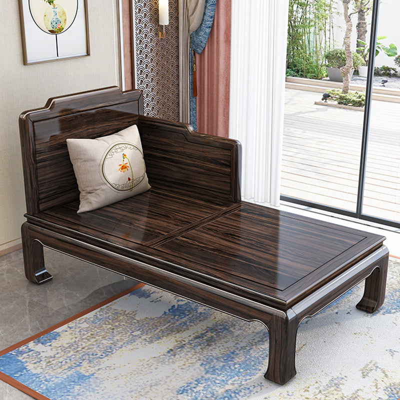 Chaise tradicional con brazos y almohada, brazos redondos para dormitorio, sala de estar