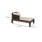 Chaise tradicional con brazos y almohada, brazos redondos para dormitorio, sala de estar