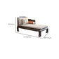 Chaise tradicional con brazos y almohada, brazos redondos para dormitorio, sala de estar