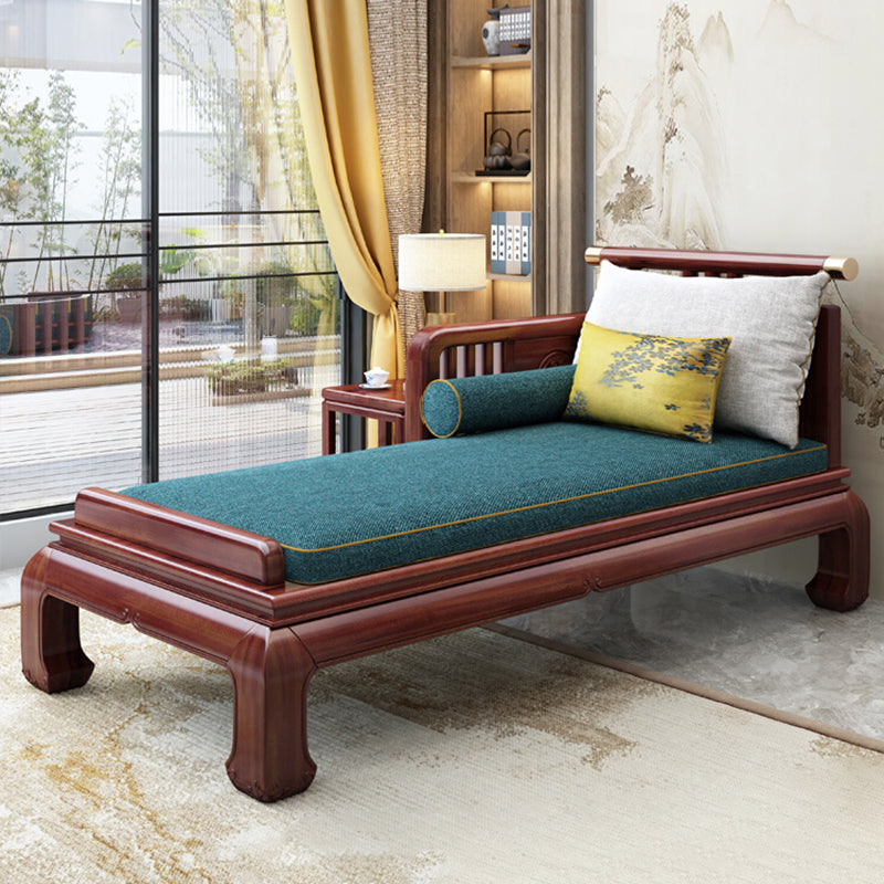 Chaise Tradicional con Brazos y Almohada Brazos Redondos para Salón