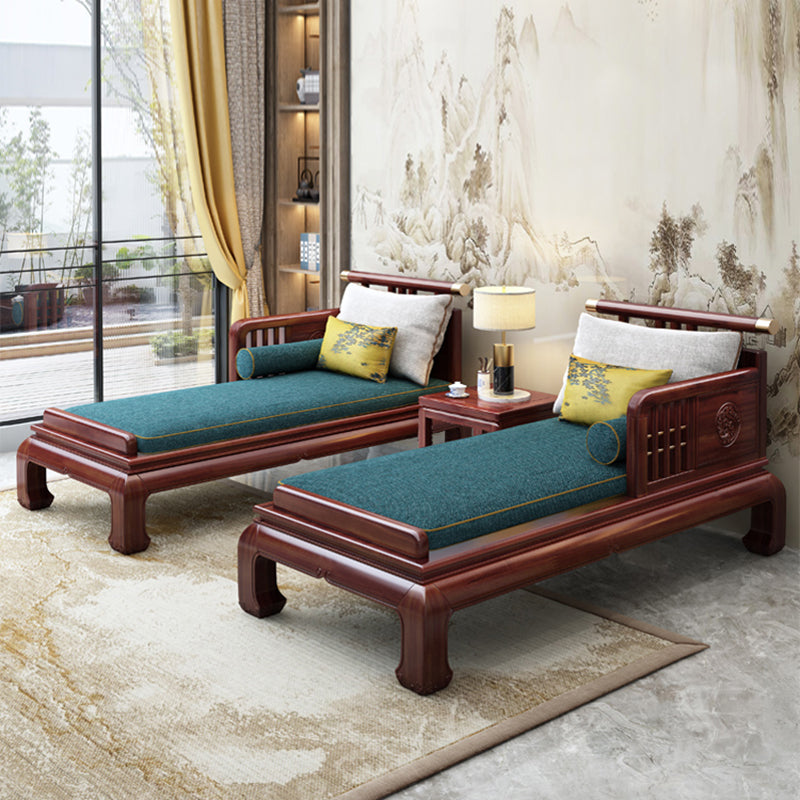 Chaise Tradicional con Brazos y Almohada Brazos Redondos para Salón